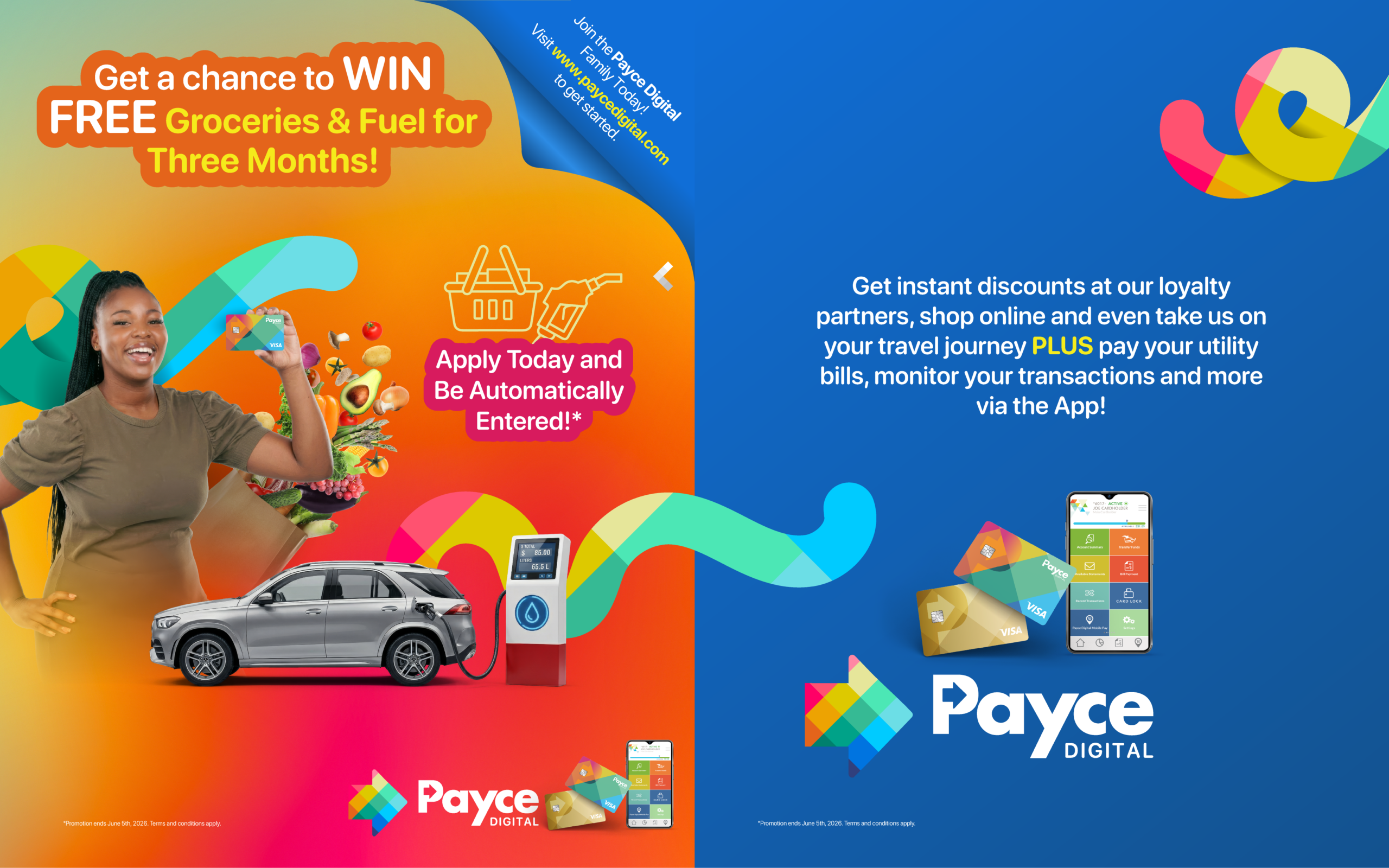 Win FREE Groceries & Fuel for 3 Months with Payce Digital